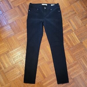 Bullhead Low Rise Skinniest Skinny Black Denim Jeans Size 7